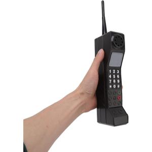 90s Phone Prop, Cell Phone Ornament, Retro Phone Prop, Retro Mobile Phone Model, for 80s 90s Party Decorations, for Home Living Room Decor Desktop Decoration(Black) (Black)