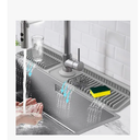 Hugro Tarfive 24Inch Kitchen Sink Splash Guard Mat | 7° Slope for Fast SelfDraining | SnapLock Design | Universal & Cuttable Silicone Faucet Mat Gray