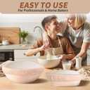Banneton Proofing Basket Set - 9-inch Round Bread Baking Supplies, Sourdough Tools & Bread Making Accessories for Artisan Baking