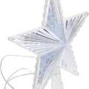 Tree Topper Light Led Star Ornament Outdoor Christmas Tree Decor Warm White for Home Office