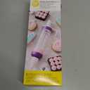 Wilton Dessert Decorator - The Kit Includes a Plunger-Style Tool, 2 Couplers, 1 Fill Tip, 4 Decorating Tips, Plastic, White & Purple