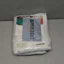 HomeJoy Rectangle Fancy Metallic Sparkling Snowflake Christmas Fabric Table Cloth red Hunter Gold Navy White Silver No-Iron Soil Resistant Woven Holiday Table Cover(White Silver/60x144Inch)