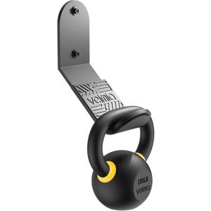 veimia Kettle Bell Wall Rack, Wall Mounted Kettle Bell Storage Hanger, Gym Storage Mount for many Size Kettlebell, Kettlebell Rack with rubber mat is choice for home or commercial gyms (Heavy Duty Kettlebell Rack (1-PACK))