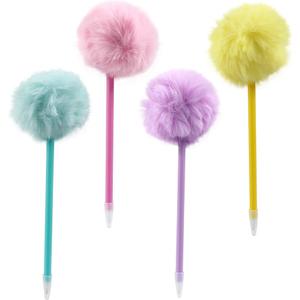 Novelty Pom Pen Solid Pink/Purple 10 Pack