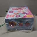 AugToy Toddler Vanity Magic Makeup Set Table and Chair Girl Toy Automatically Mirror with Music Light Pink Toys Girls Hair Salon Pretend Play Princess Dress Up Playset Gift Toddler