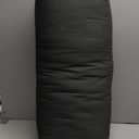 Yoga Bolster (26x10.5x5.5 in) Supportive Yoga Cushion for Restorative Yin Yoga Accessories Rectangular Bolster for Stretching Meditation Pillow 100% Organic Cotton Removable Washable Cover (Dark Grey)