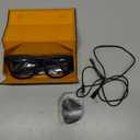 AI Smart Glasses - 800W HD Camera, 1080P Video, Voice Control, Bluetooth/Wi-Fi, 220mAh Fast Charging, Lightweight for Hands-Free Recording(Anti-Blue Lights & Sunglasses Lenses Included-Black)