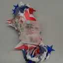 WBao 4th of July Decorations 16.4ft Patriotic String Lights with 20 USA Flags & 50 LED Red White Blue Stars, Waterproof Battery Operated Lights with 8 Modes, Timer for 4th of July & Memorial Day Decor