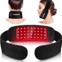 Red Light Therapy Belt for Neck, Near Infrared Light Therapy Belt Wearable Infrared Neck Wrap with Timer Infrared Belt for Chin Firming and Pain Relief Body Neck Hand Wrist Legs Gift for Women Men, Black