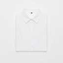 Classic White Collared Shirt for Women, Long Sleeve Button-Up Blouse, Professional & Casual Wear, Size L
