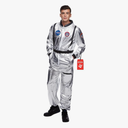 Morph Astronaut Costume Adult, Silver Space Suit Men, Mens Halloween Costume Astronaut Suits, Nasa Costumes Adult M