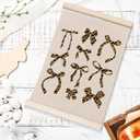 laveliabel Trendy Retro Red Leopard Poster Hanger Frame Set of 2, Coquette Leopard Bow Banner Poster with Wood Hanger, Funky Preppy Cheetah Wall Art Decor for Girls Room Dorm Bedroom, 12x16inch