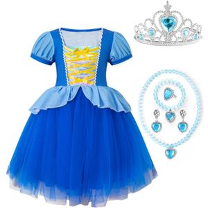 Little Girls Princess Costumes Halloween Birthday Party Fancy Dress Tulle Skirt With Accessories
