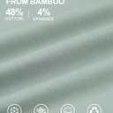 Pioneer Camp Mens Bamboo Viscose T Shirt Ultra Soft Plain Tshirts for Men Cooling Crew Neck Casual Basic Tee Shirt Undershirt (Gray)