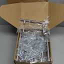 Homdiy 50 Pack Cabinet Pulls Modern Drawer Pulls - HD201SN Kitchen Cabinet Handles Cupboard Handles Brushed Nickel Cabinet Hardware Stainless Steel Drawer Handls, 5in Hole Centers