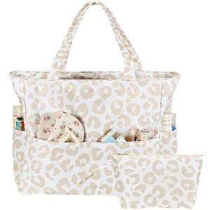 LOIDOU Large Beach Bag with Zip Waterproof Sandproof Swimming Pool Bag Shoulder Bag Shopping Bag with Zip Travel Bag Family Beach Tote