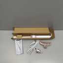 Conair Double Ceramic 1-Inch Curling Wand with Claw Clip, Produces Flawless Waves, Curling Iron for Use on Medium and Long Hair, 30 Heat Setting Curling Iron, White