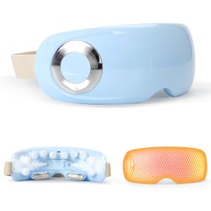 Eye Massager with Mist & Heat, Vibration Eye Mask with Bluetooth Music, Smart Migraine Massager Reduce Dry Eyes Improve Sleep, Birthday Gifts for Women Men Mom Dad