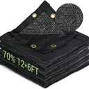 Keten 70% Garden Shade Cloth, 12x6FT HDPE Mesh Tarp with Upgraded Grommets, UV-Resistant Outdoor Sun Shades for Greenhouse, Garden, Patio Plants, Pergola