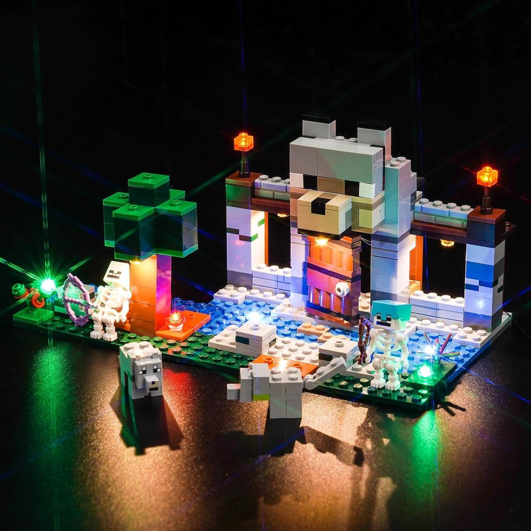 LED Light Kit Compatible with Lego 21261 The Wolf Stronghold - No Models Only Light, Creative Lighting Set Accessories Compatible with Lego The Wolf Stronghold 21261 Set
