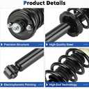 Rear Shock Absorber Fit for 2003-2007 Honda Accord (Not for Hybird), for 2004-2008 ACURA TL, Struts Assembly w/Coil Spring, Replace for 171372Set of 2)