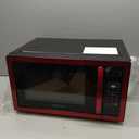 Farberware 1.1 Cu. Ft. Countertop Microwave Oven 1000 Watts Power, Auto Cook Settings, Defrost, Easy Clean and Child Safety Lock - Metallic Red