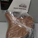 Bikeroo Wide Cruiser Saddle - Comfort Seat Fits Indoor & Outdoor Bicycles - Steel Spring & Elastomer Suspension - Memory Foam (Brown)