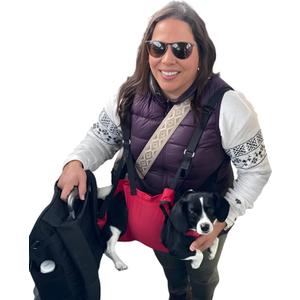 Fido Pro Airlift Ultra-Lite Dog Sling | Ultra-lite Sling Fits in Your Pocket & Bag | The Solution for Injury Prevention and to Assist Injured Dogs | For Travel and Outdoor Adventures | Large(35–60 lbs)
