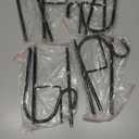 4 Pcs 24 Inch Shepherds Hook for Outdoor Adjustable Bird Feeder Pole Metal Steel Shepard Hooks for Hummingbird Stand Feeder Pole for Garden Plant, Lantern, Hanging Wedding Decor