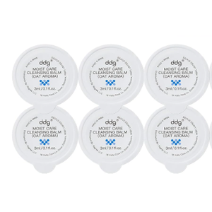 ddg Travel Size Cleansing Balm Makeup Remover for Sensitive Skin,Waterproof Makeup Removal,Travel-Friendly Facial Cleanser,Vegan Hydrating Formula,Individually Wrapped,6 acks