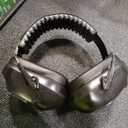 34dB Noise Canceling Headphones For Shooting, Hearing Protection Earmuffs, Ear Protection Headphones, Thickened Headband Ear Muffs For Noise Reduction For Shooting, Construction,Mowing (Black+black)