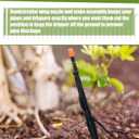 GlikCeil 50 Pcs 12.8" Irrigation Drip Support Stakes 1/4 Inch Tubing Hose Holder Adjustable Riser Drip Lines Ground Stakes for Micro Sprinkler Gardens Irrigation Supplies
