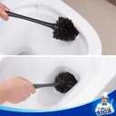 MR.SIGA Toilet Plunger and Bowl Brush Combo for Bathroom Cleaning, Black, 1 Set (One Size)