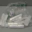 10 Gallon 60pcs Medium Clear Trash Bags Strong Clear Garbage Bags, Bathroom Trash Can Bin Liners, Plastic Bags for Office Home Kitchen, Waste Basket Liner, Fit 30 Liter, 10 Gal