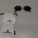 Appasal Trendy Oval Sunglasses - Stylish Polarized Shades for Everyday - Retro Metal Frames