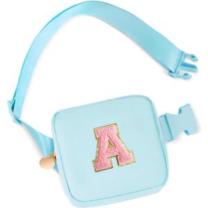 Uygafly Birthday Gifts for 2 3 4 5 6 7 8 9 10 11 Year Old Girls - Mini Fanny Pack Cute Crossbody Bag Belt Bag Trendy Stuff,Graduation Gifts for Girls Teens Kids Daughter Sister Her - Blue,A