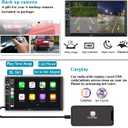 Double Din Car Stereo Radio Compatible with Apple Carplay and Android Auto, 7-Inch HD Touchscreen with Voice Control, Mirror Link, Backup Camera, Steering Wheel, Bluetooth, FM, USB/TF/AUX Port