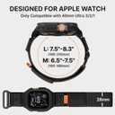 Bandletic Rugged Case with Band Compatible with Apple Watch 49mm(Ultra 3/2/1),46mm(Series 11/10), 45mm(Seriess 9/8/7),44mm(SE3/SE2/SE/6/5/4), Protective Cover Sport Accessories for iWatch Men
