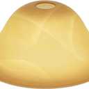 Retisee Amber Glass Lampshade Glass Lamp Shade Replacement Light Bulb Cover Chandelier Vanity Fitting Opening 1.65 Inch for Base E26 Socket