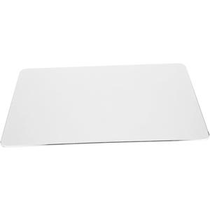 Aluminum Alloy Double-Sided Mouse Pad Compact Square Desk Mat for Home Office and Gaming Lightweight for Enhanced Precision and Durability (22x18cm, Silver)