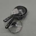 Nonstick Saucepan Set with Lid, Non Stick 1Qt & 2Qt Sauce Pan Set with Glass Lid Small Pot for Home Kitchen (Black)