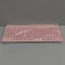 MEETION Wireless Keyboard and Mouse, Full-Sized Cordless Keyboard with Wrist Rest, 3 DPI Adjustable Mouse, Keyboard and Mouse Set with 2.4GHz USB Receiver, for PC/Computer/Laptop/Windows/Mac, Pink
