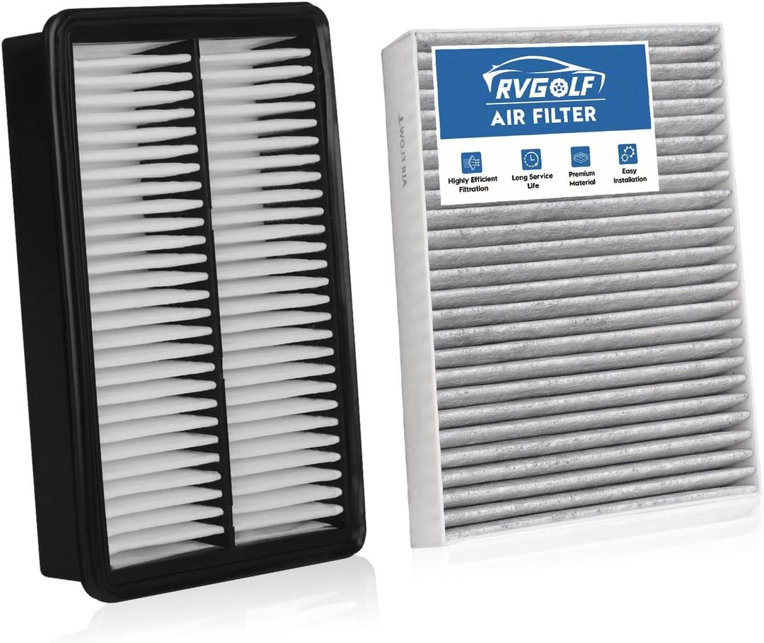Engine+Cabin Air Filters Fit 2020 2021 2022 2023 2024 2025 2026 Hyundai Palisade 3.8L Gas Engine Air Filter Replacement AC Filter Automotive Accessories CA11943 97133-S8000 HAC-46207LB