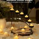 BEICHI 12-Pack Timer Tea Lights Candles Battery Operated, LED Tea Lights, Built-in 6 Hours Timer, Flameless Fake Candles, Tea Light Flickering Votive Candle 1.5'' D x 1.3'' H (Ivory Shell)