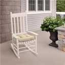 Arden Indoor/Outdoor Rocking Chair Or Wicker Chair Cushion, 2-Pack, 20 x 18, Water Repellent, Rain Proof, Fade Resistant Cushion for Rocking Or Rounded Back Chair Tan Leala