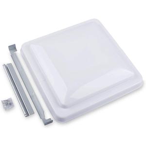 Camp'N 14 Inch Universal RV Roof Vent for Trailer, Camper, Motorhome - RV Vent Covers for Roof - OEM Lid Replacement (14 x 14 White 1-Pack)