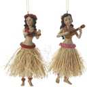 5.25"RESIN HULA DANCER ORNAMENT 2/ASSTD.
