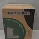 Gardner Pet Automatic Dog Water Dispenser Gravity Stainless Steel Water Feeder, 100% BPA-Free Large Capacity Water Feeding Bowls for Medium & Large-Sized Dogs, Cats, Other Pets -(1 Gallon) (Dark Grey)