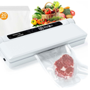 75kpa Food Vacuum Sealer with LED Indicator Light, Dry/Wet Modes, with 20 Vacuum Bags