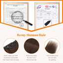 6PCS Clip in Hair Extensions Real Human Hair Short Clip in Extensions for Women Short Straight Hairpieces to Add Volume and Highlights 14 Inch Dark Brown